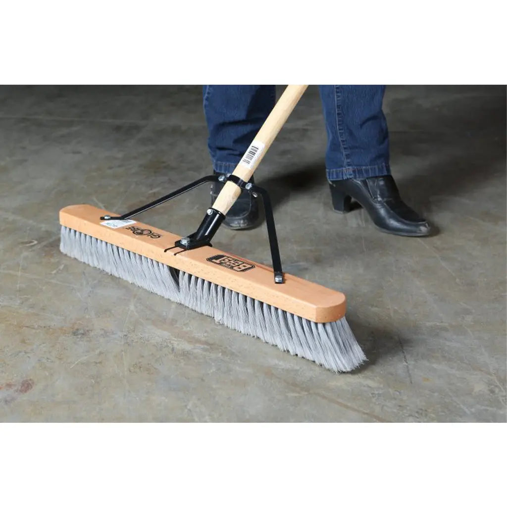 36" Assembled Wood Block Contractor push broom-Soft