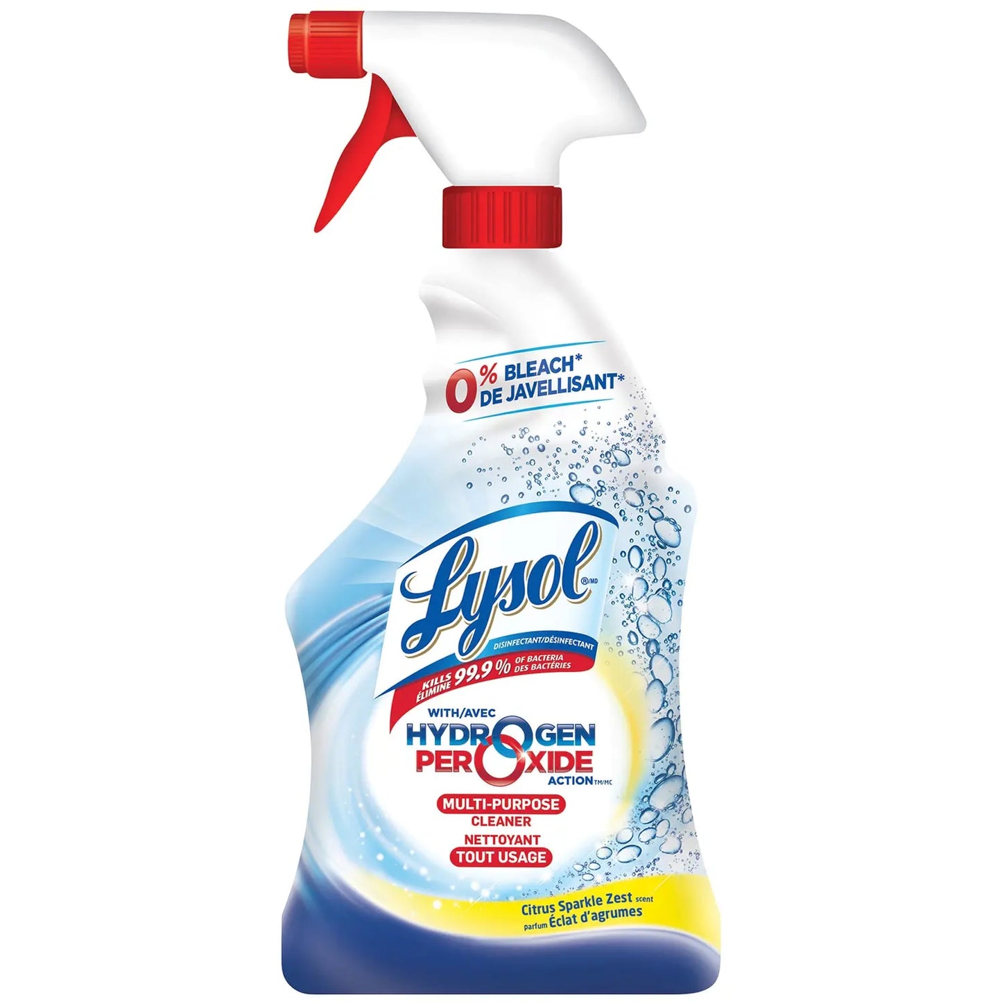 Lysol Hydrogen Peroxide Multi-Purpose Disinfectant and Cleaner, Citrus Sparkle Zest, 650 mL