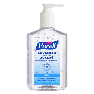 Purell Advanced Hand Sanitizer Gel, 8oz Table Top Pump Bottle (236mL)