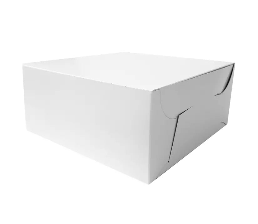 8X8X3.5  WHITE CAKE BOX  250/BD