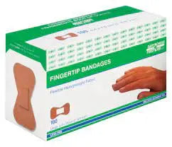 FIRST AID FABRIC FINGERTIP BANDAGES 100/box