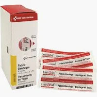 FIRST AID FABRIC BANDAGES small 1.5"X3/4" 100/box