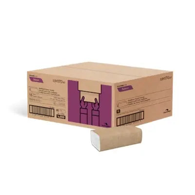 Cascades PRO Select 1-Ply Multifold Hand Paper Towels, White, Pack of 250 Sheets, Case of 16 Packs