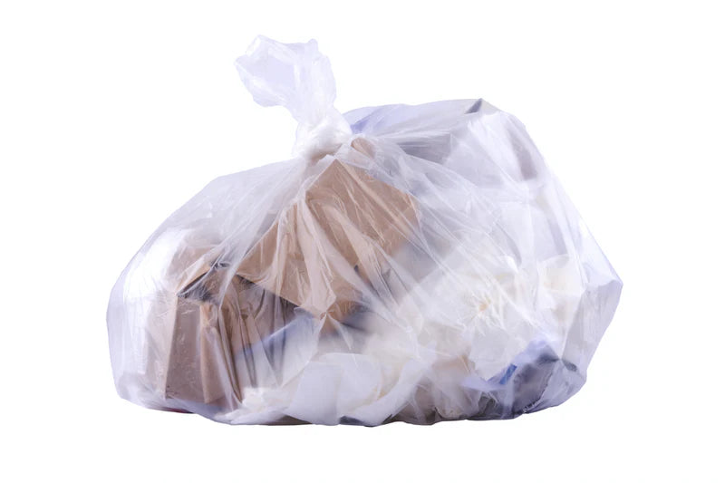 GARBAGE BAG 35x50" 88x122cm CLEAR XX-STRONG 100/CASE