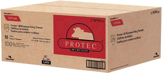 W141 WIPE TUFF-JOB DAIRY TW SF 9.1X10.25 NAT@16X250
