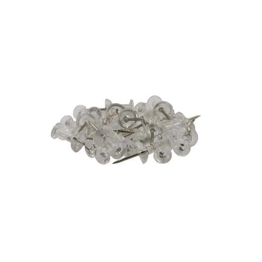 PUSH PINS CLEAR 30/PACK