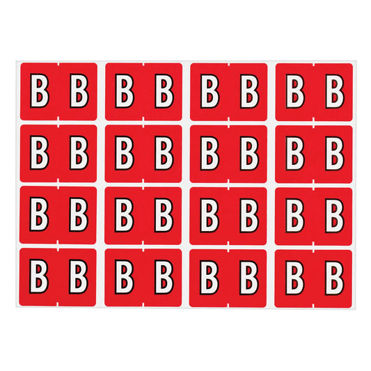 LABEL ALPHABETIC RED -B-