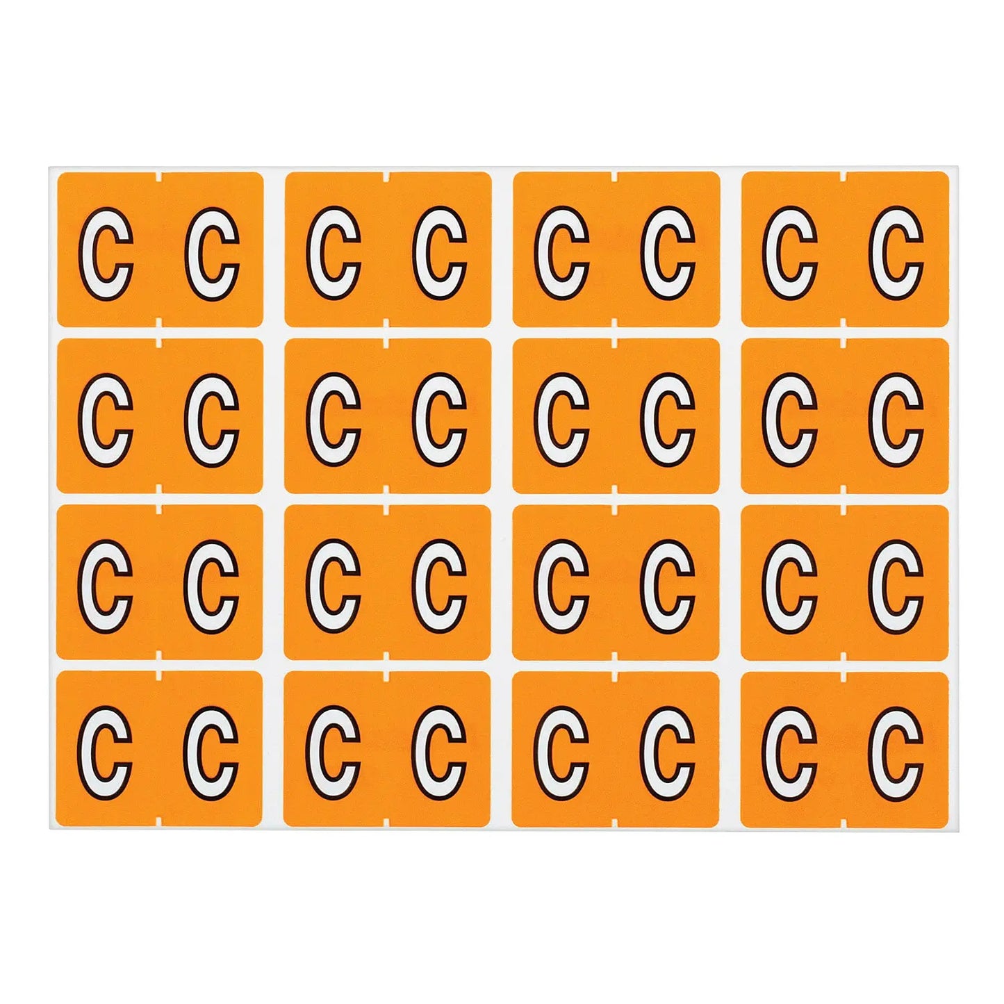 LABEL NUMERIC LT ORANGE -C-