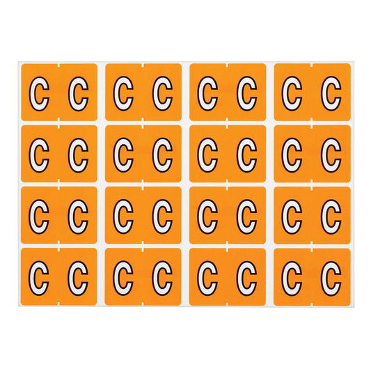 LABEL NUMERIC LT ORANGE -C-