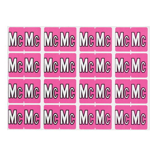 LABEL ALPHABETIC PINK -MC-