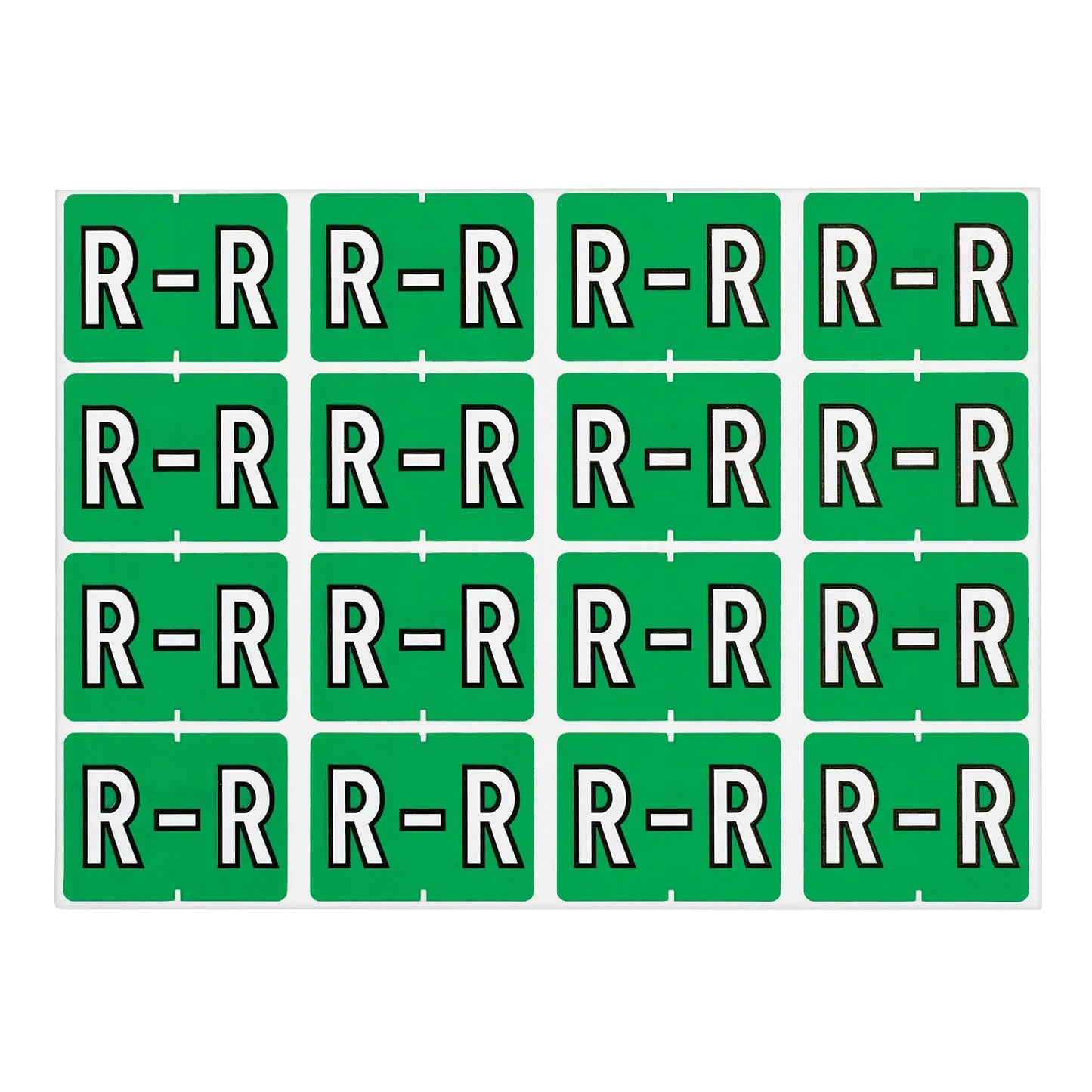 LABEL ALPHABETIC LT GRN -R-