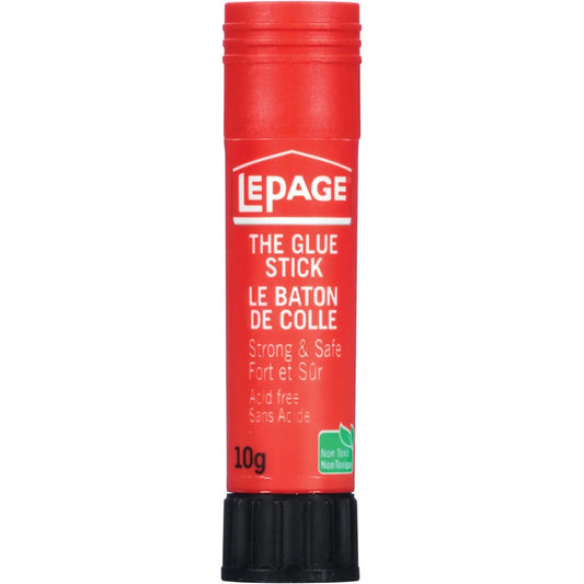 LePage Acid-Free Washable Glue Stick, Clear, 10 g