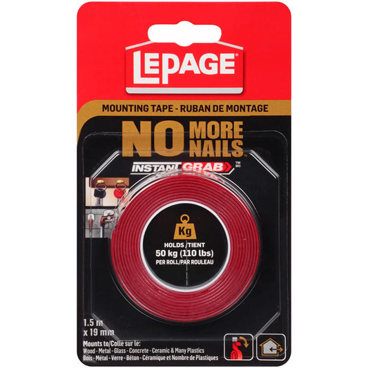 LePage No More Nails Double-Sided Permanent Tape