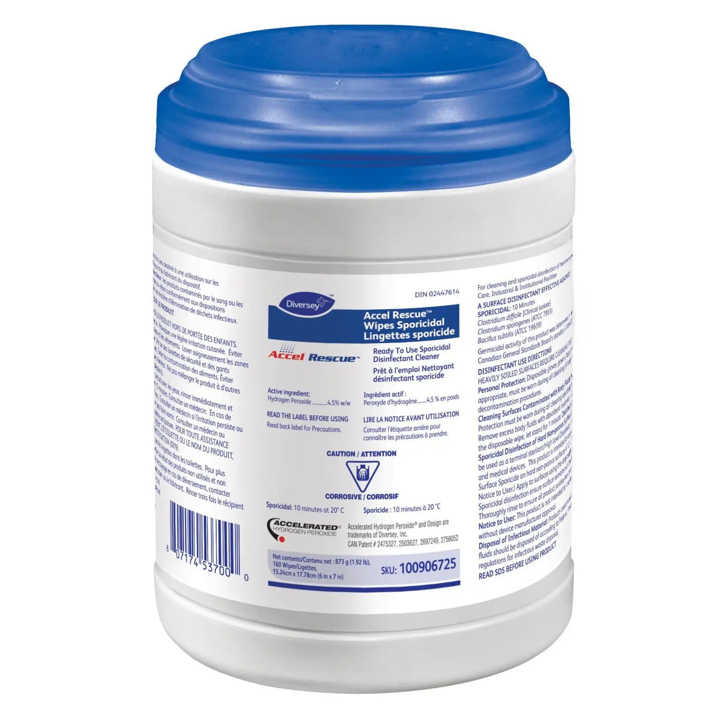 RESCUE SPORICIDAL WIPES 160 CT