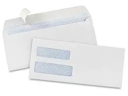 SupremeX #10 Window Envelopes, Open Side, White Wove with Artline Security Tint, Box of 500