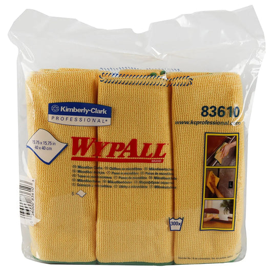 WypAll Microfibre General Purpose Cloths with Microban Protection, Gold, 6/PK