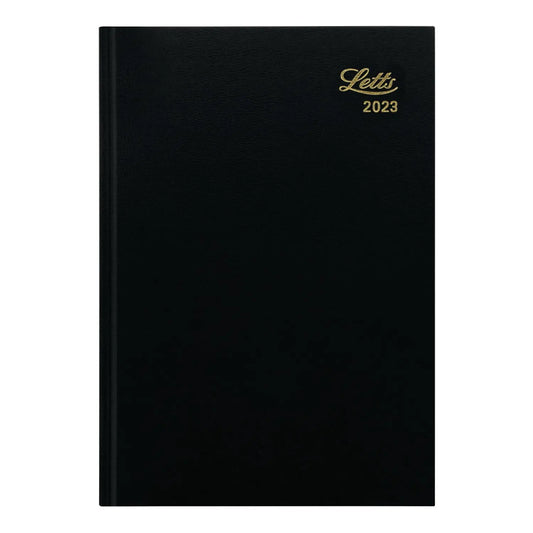 Letts Principal 13-Months Daily Planner, Black, 8-1/4" x 5-7/8", January - January, English