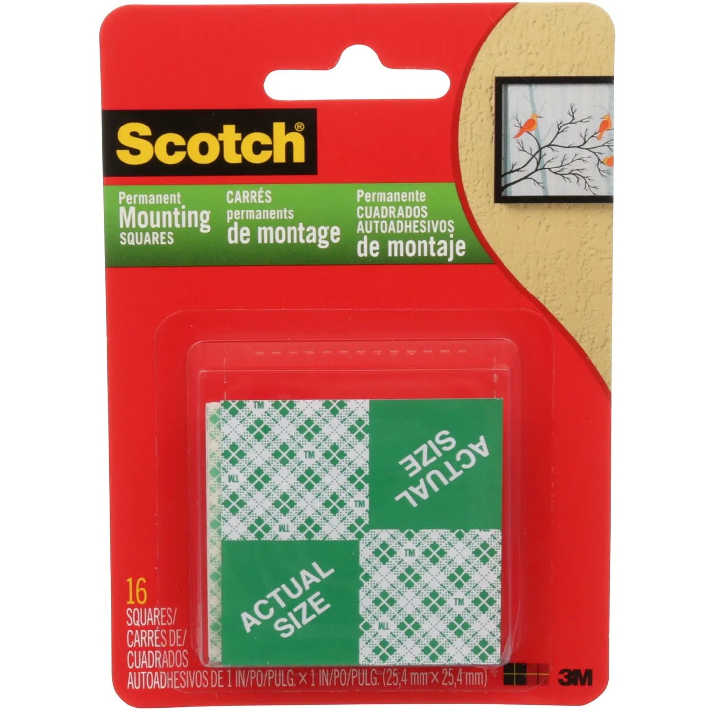 SCOTCH FOAM MOUNTING SQUARES