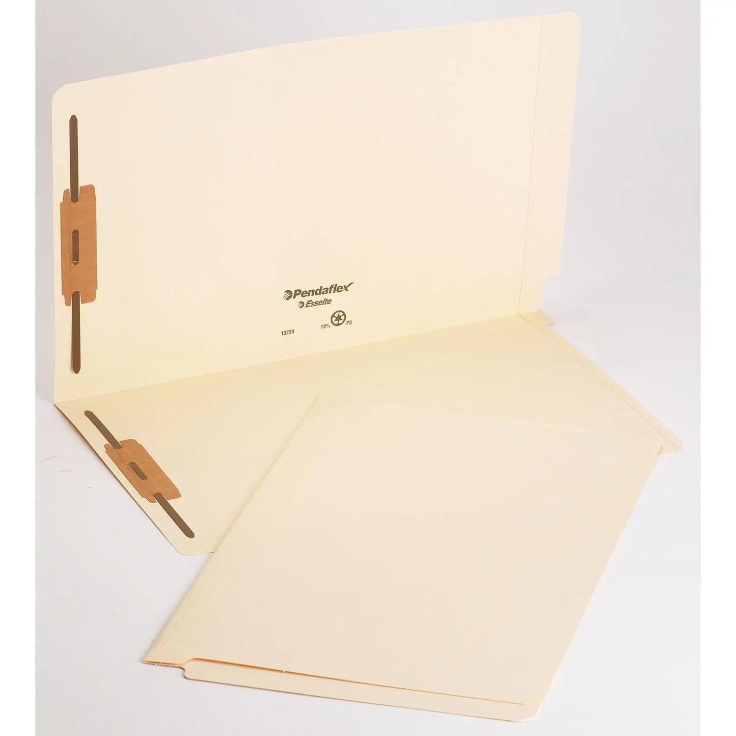 Pendaflex Laminated Manila Shelf Folders With 2 Fasteners, Legal