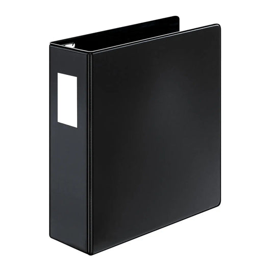 Cardinal SuperLife EasyOpen 3" Locking Slant D-Ring Binder, Black, Letter Size