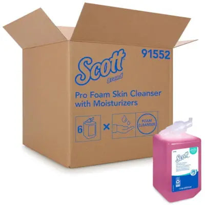 Scott® Pro Foam Skin Cleanser with Moisturizers, 1 L, Carton of 6