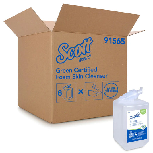 Scott® Essential Green Certified Foam Skin Cleanser, 1 L, Carton of 6