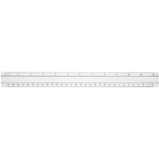 12 /30CM MAGNIFY RULER PLASTIC