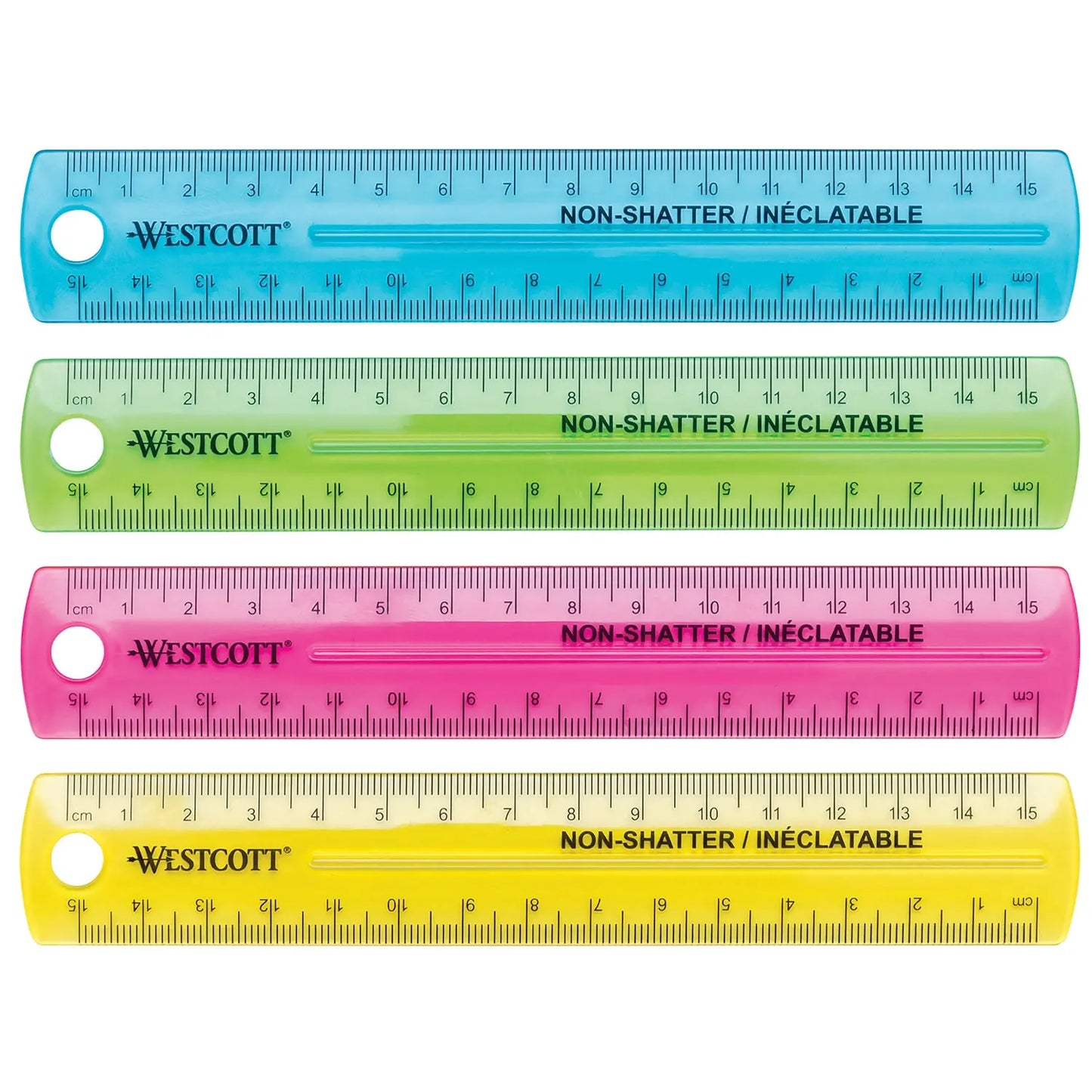 ACME 15CM PLASTIC RULER -NEON