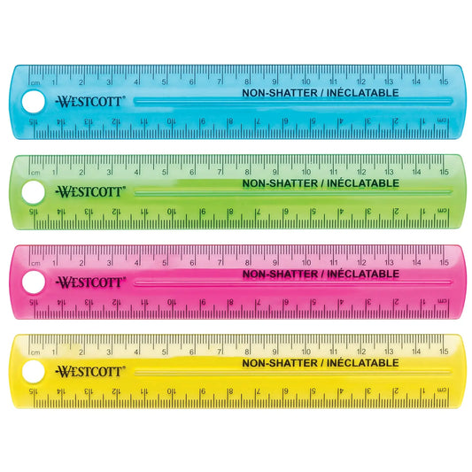 ACME 15CM PLASTIC RULER -NEON