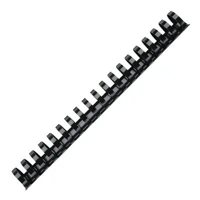 Swingline GBC CombBind 19-Ring 1" Black Binding Spines, 100/BX