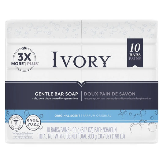 IVORY BAR SOAP 90 G  PKG/10