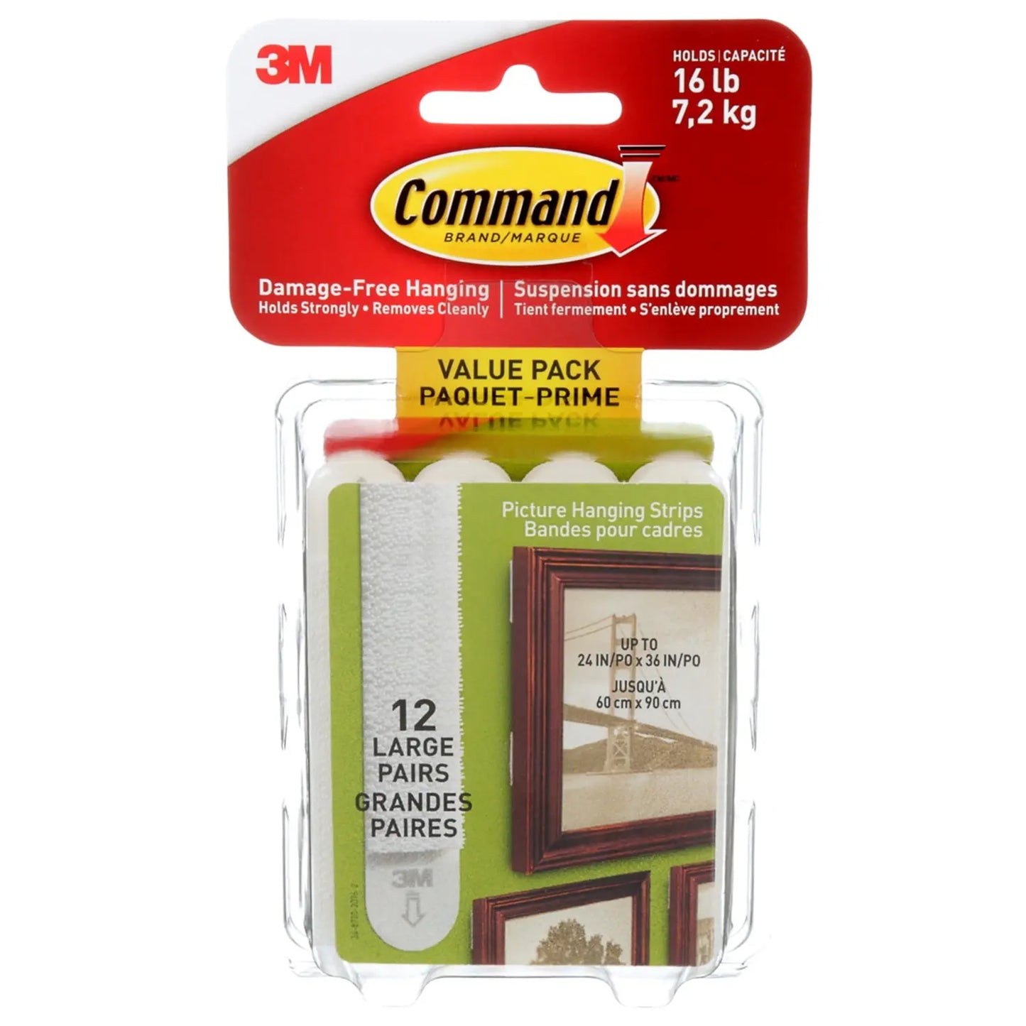 COMMAND PICTURE HANG LRG 12PK