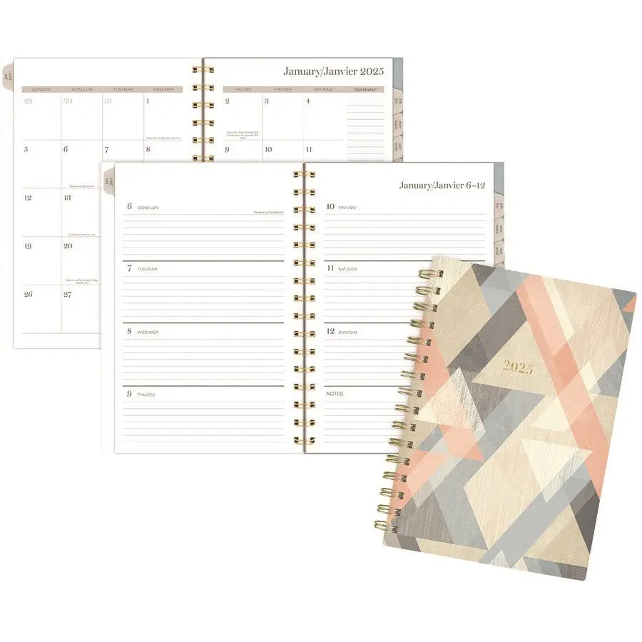 Cambridge Adorn Weekly/Monthly Planners - 11" x 9" - Bilingual