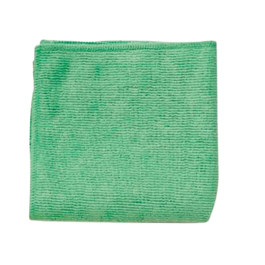 Rubbermaid Commercial Products® Light Duty Microfibre Cloth, Green, 12" x 12", Pack of 24