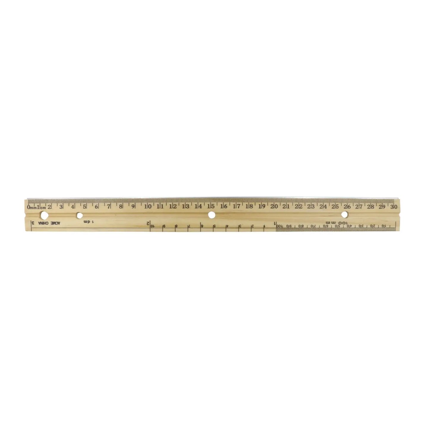 WESTCOTT 30CM WD RULER W/METAL