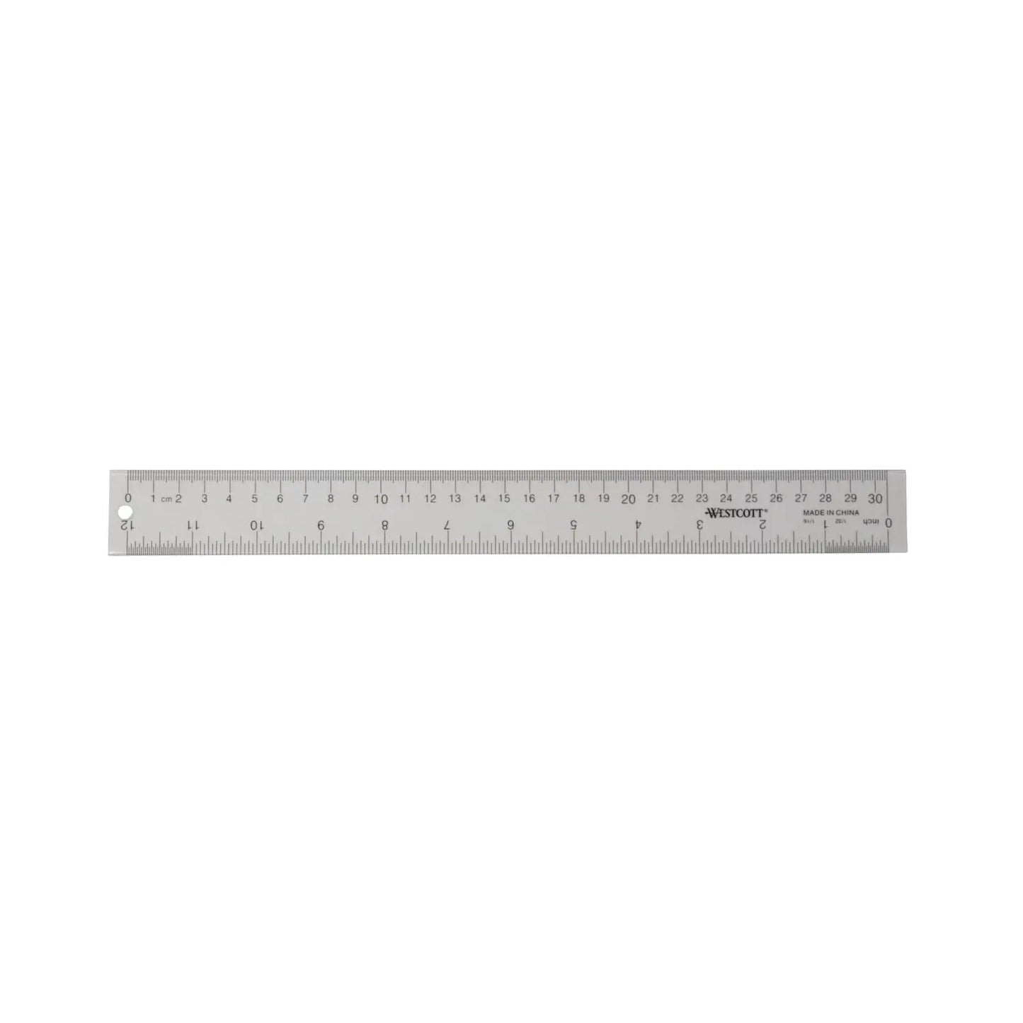 Westcott 12" Office Desk Acrylic Ruler, Clear