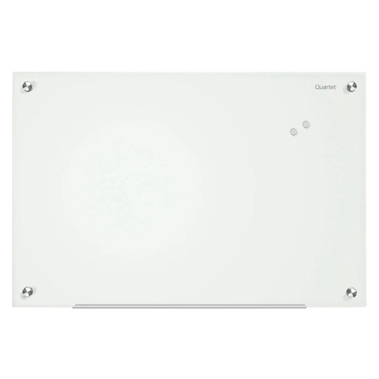 Quartet® Infinity Magnetic Dry-Erase Glass Board, White, 24" x 18"