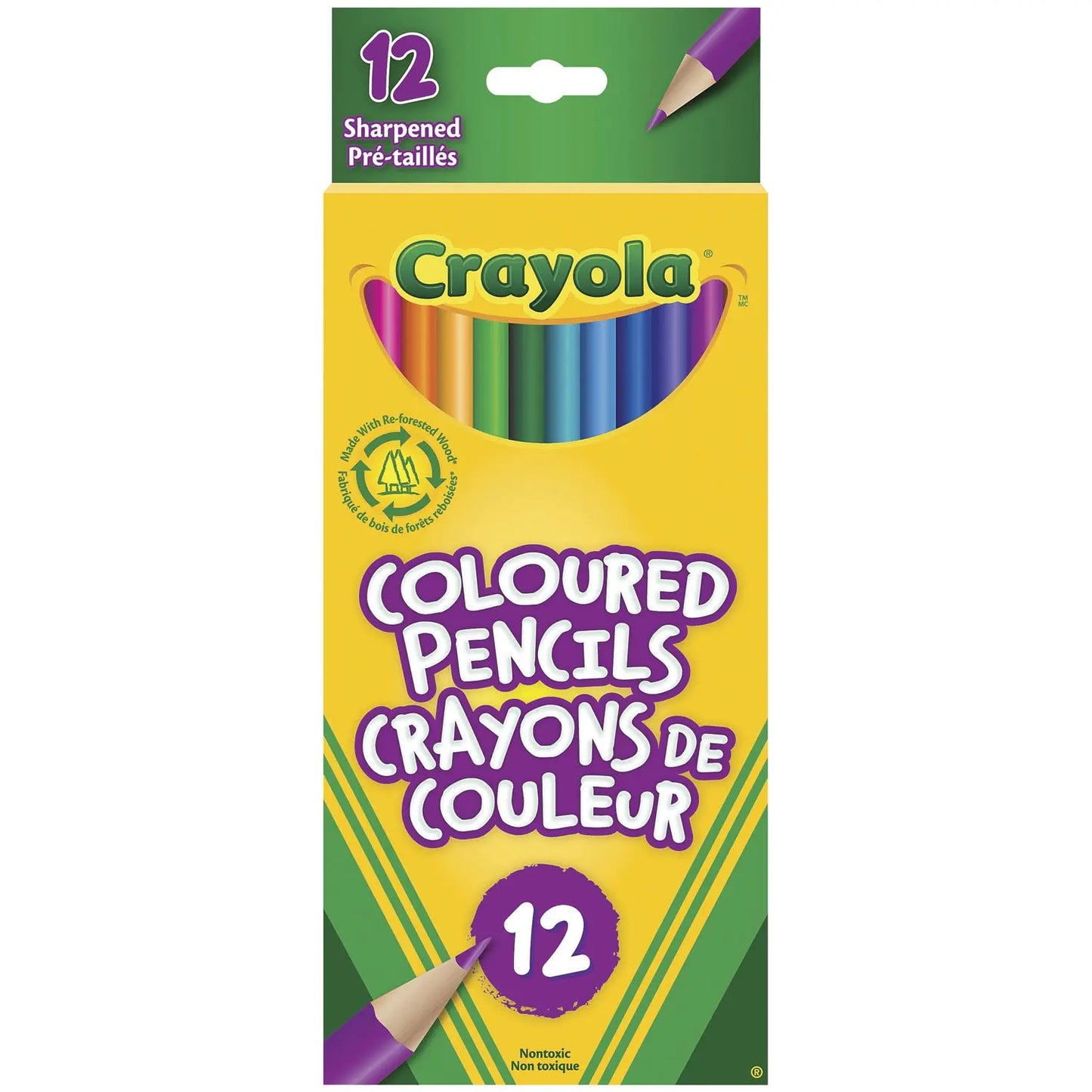 Crayola Coloured Pencils, Assorted Colours, 12/PK