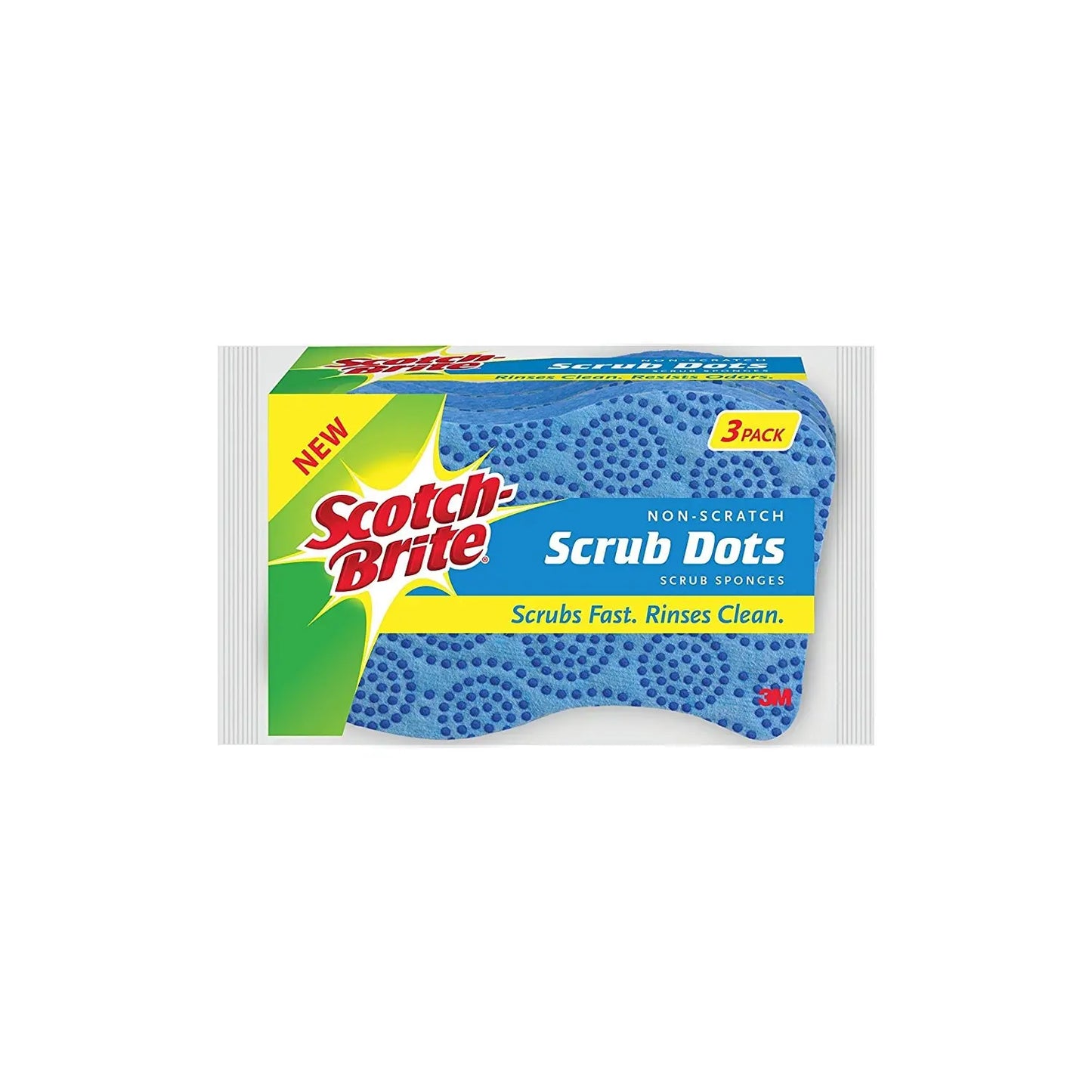 SCOTCH BRITE SCRUB DOTS BLUE