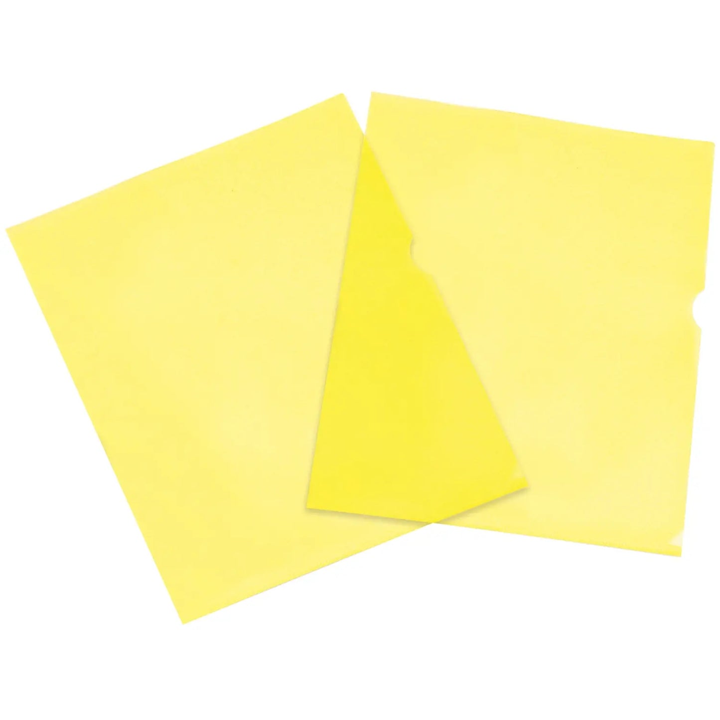 Wilson Jones Plastic Project Folders, Yellow, Letter Size, 10/PK