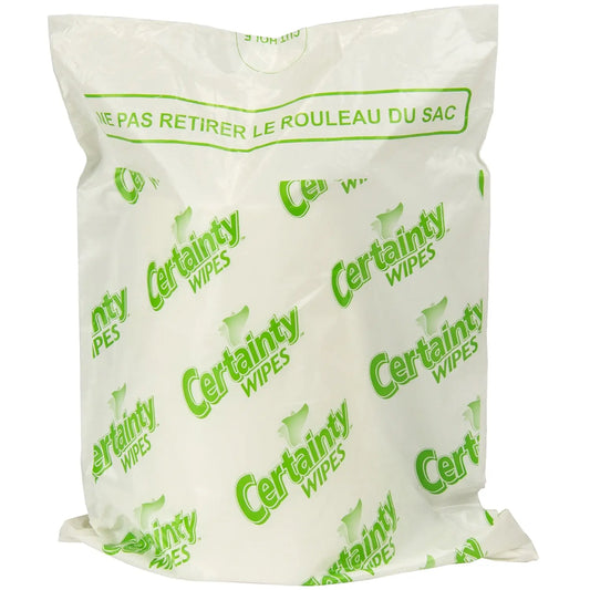 Certainty Gentle Care Disposable Personal Wash Cloths, 8" x 12", 192 Sheets/Roll, 2 Rolls/CT