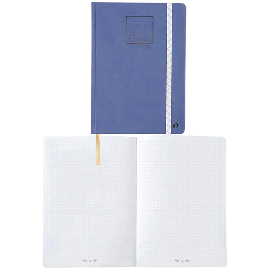 LIFE JOURNAL DOTS NOTEBK BLUE