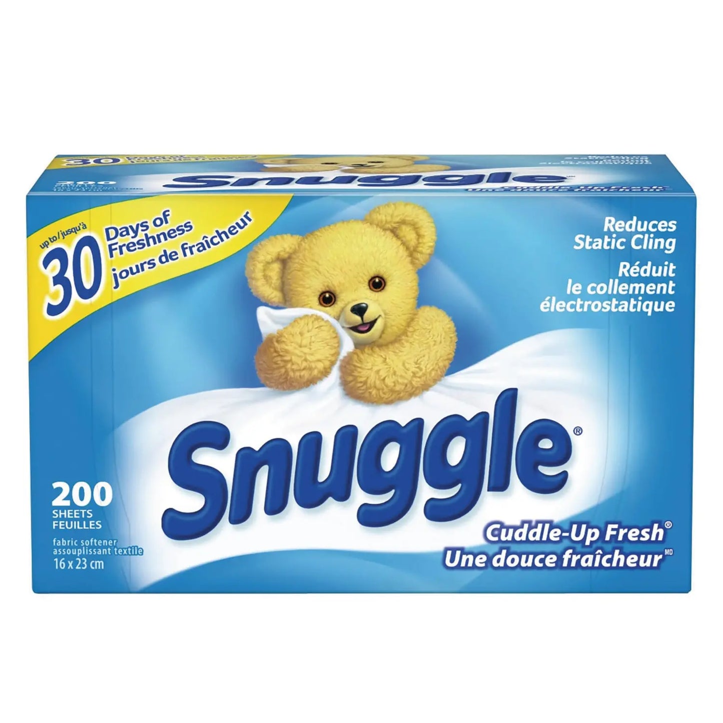 Snuggle Cuddle-Up Fresh Dryer Sheets, Box of 200 Sheets