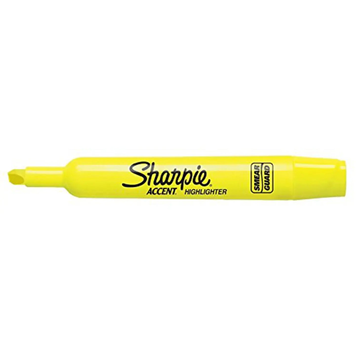 Sharpie Accent Tank-Style Highlighter, Fluorescent Yellow, Chisel Tip