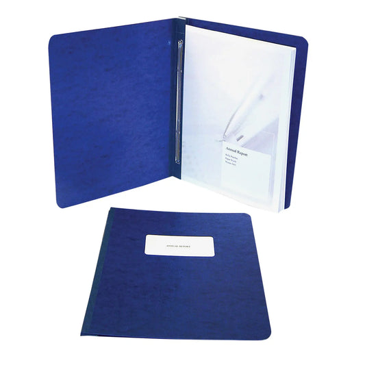 Acco Presstex Tyvek-Reinforced Side Binding Report Cover, Royal Blue, Letter Size, 3" Capacity