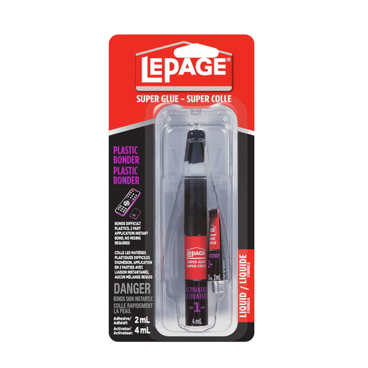 LEPAGE ALL-PLASTICS SUPER GLUE