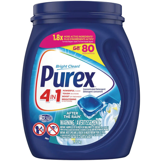 PUREX 4IN1 LAUNDRY PACS 80/PKG