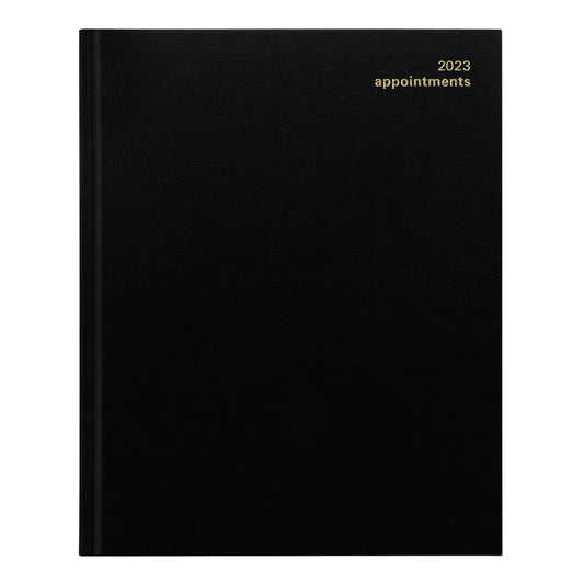 Letts Principal 12-Month Weekly Planner, Black, 10 -1/4'' x 8-1/4'', January-December, English