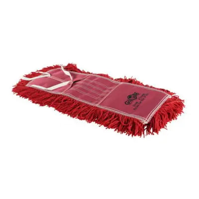 Globe Commercial Products Pro-Stat® 18" Red Tie-On Dust Mop Head