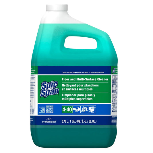 Spic and Span Floor and Multi-Surface Cleaner, Concentrate Closed Loop, 3.78 L, Case of 3